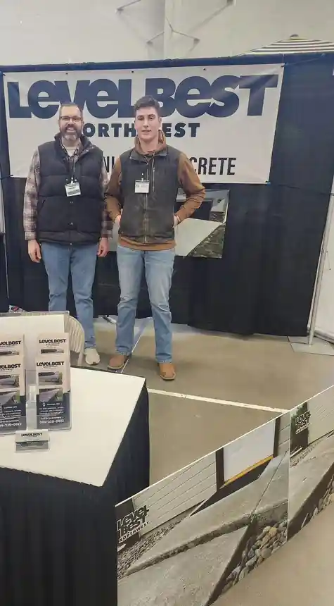 Merle and Wilson Brovont at their LEVELBEST booth at the Ellensburg Home and Garden show